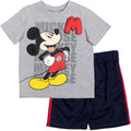 Disney Mickey Mouse T-Shirt and Mesh Shorts Outfit Set
