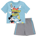 Disney Mickey Mouse T-Shirt and Mesh Shorts Outfit Set