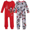 Disney Minnie Mouse 2 Pack Zip Up Sleep N' Play Coveralls