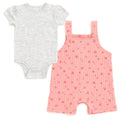 Disney Minnie Mouse Bodysuit and Short Overalls Outfit Set