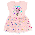 Disney Minnie Mouse Mesh Dress With Skirt Overlay
