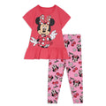 Disney Minnie Mouse Peplum T-Shirt and Leggings Outfit Set