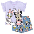 Disney Minnie Mouse T-Shirt and Chambray Shorts Outfit Set