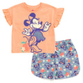 Disney Minnie Mouse T-Shirt and Chambray Shorts Outfit Set