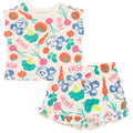 Disney Minnie Mouse Waffle Knit T-Shirt and Shorts Outfit Set