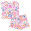 Disney Minnie Mouse Waffle Knit T-Shirt and Shorts Outfit Set