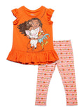 Disney Moana Peplum T-Shirt and Leggings Outfit Set