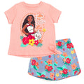 Disney Moana T-Shirt and Chambray Shorts Outfit Set