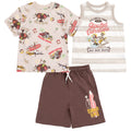 Disney Nightmare Before Christmas T-Shirt, Tank Top and French Terry Shorts 3 Piece Outfit Set