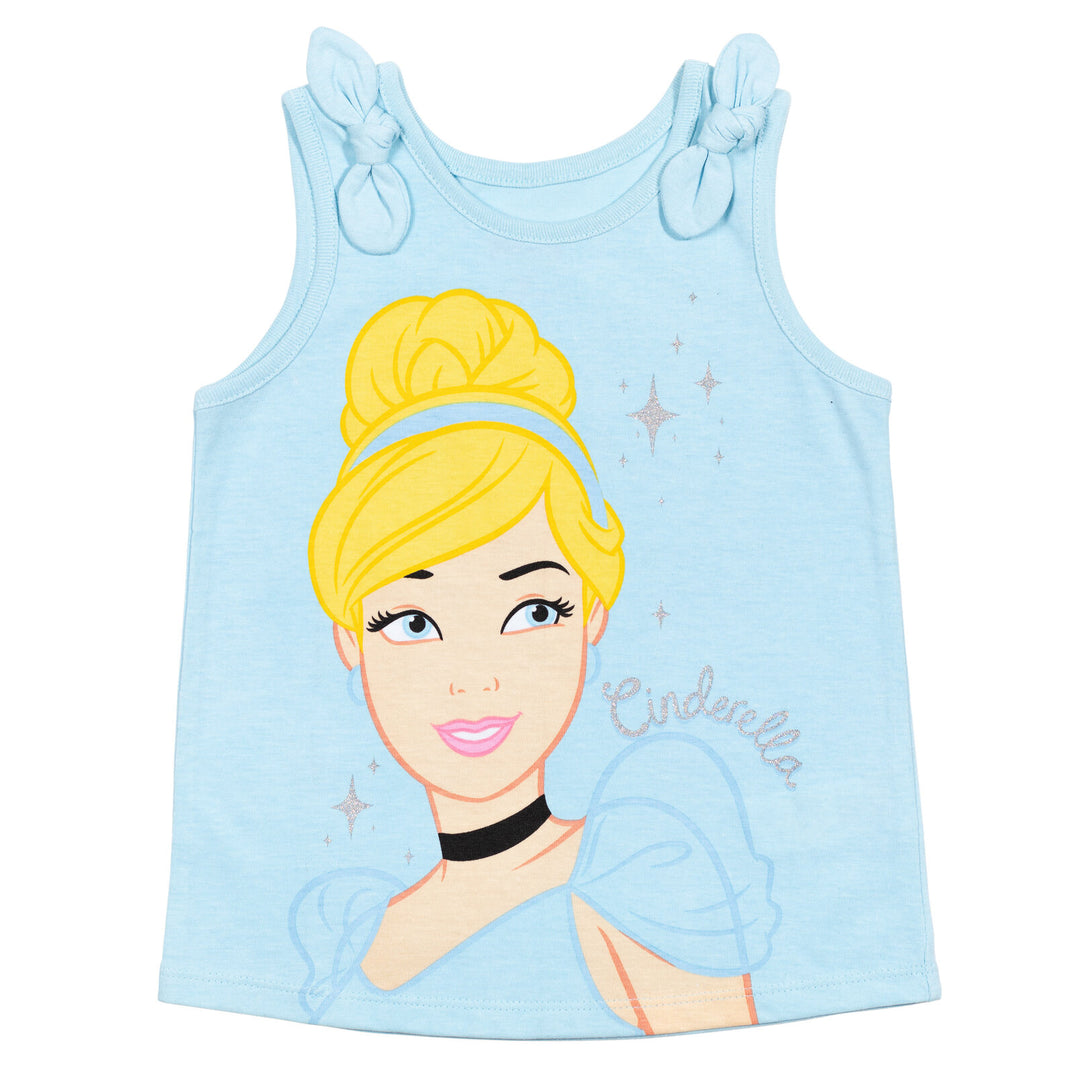 Disney Princess 3 Pack Tank Top Shirts
