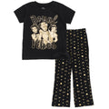 Disney Princess Metallic Print T-Shirt and Flare Pants