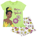 Disney Princess T-Shirt and French Terry Shorts Outfit Set