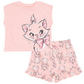 Disney The Aristocats Marie Waffle Knit T-Shirt and Shorts Outfit Set