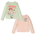 Disney Toy Story Girls 2 Pack Long Sleeve T-Shirts Toddler to Big Kid