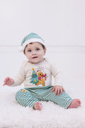 Disney Winnie the Pooh Christmas Baby Bodysuit, Pants and Velour Hat 3 Piece Outfit Set Newborn to Infant