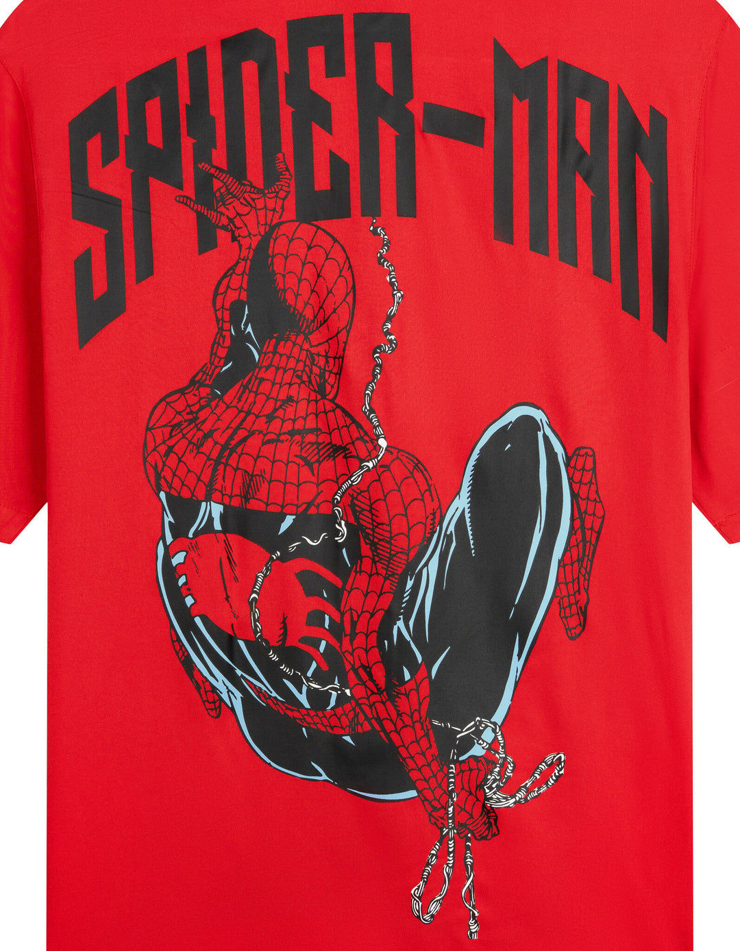 Marvel Spider-Man Matching Family Hawaiian Short Sleeve Button Down Shirt Crimson
