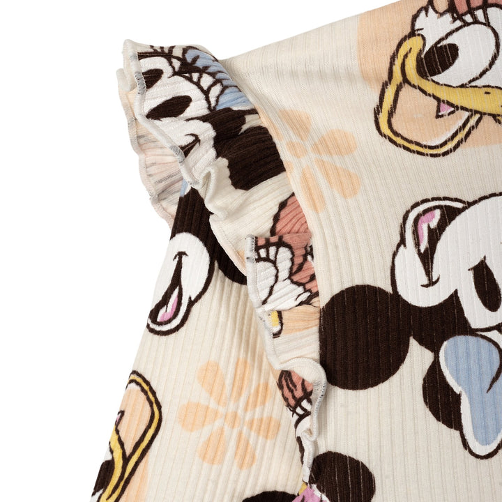 Minnie Mouse Girls' Ribbed Long Sleeve Tee and Pants Set Tusk Daisy