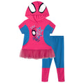 Marvel Spidey and His Amazing Friends Cosplay Hooded Tee and Leggings Set Red
