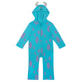 Monsters Inc. Sulley Boys' Cosplay Hooded One Piece Teal Purple
