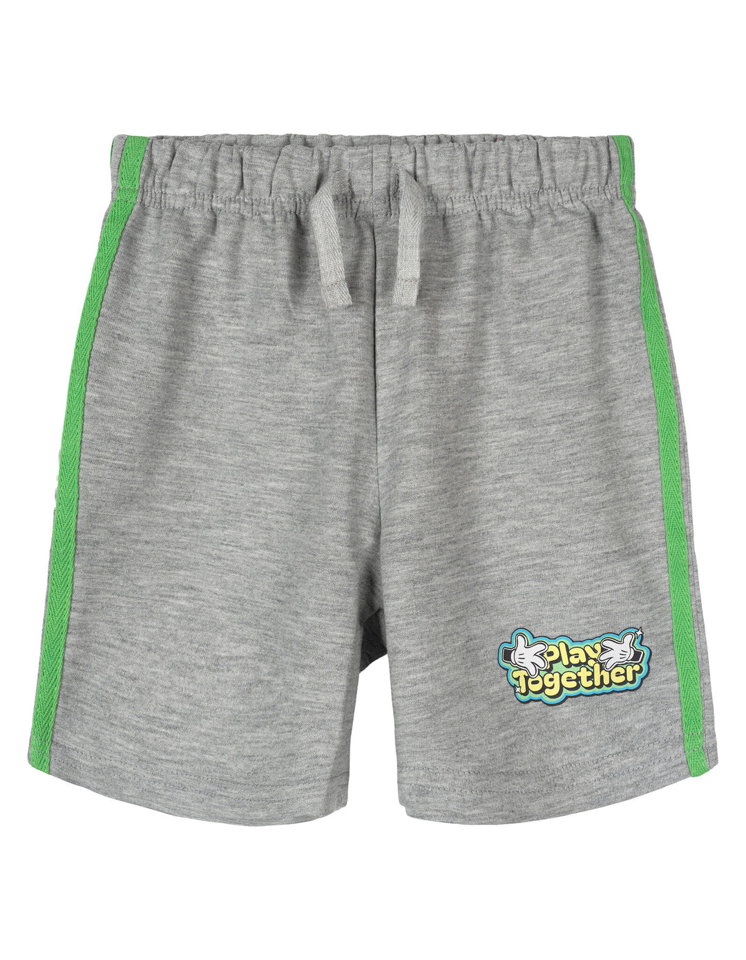 Disney Mickey Mouse Boys' 2-Piece T-Shirt and Shorts Set Green Grey