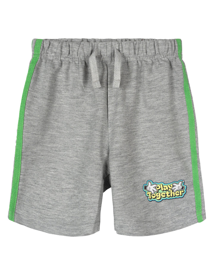 Disney Mickey Mouse Boys' 2-Piece T-Shirt and Shorts Set Green Grey