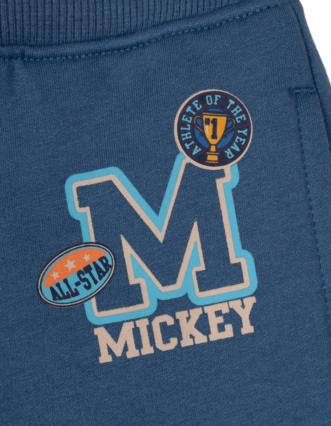 Disney Mickey Mouse & Friends Boys' Fleece Jogger Pants 2-Pack Blue Tan