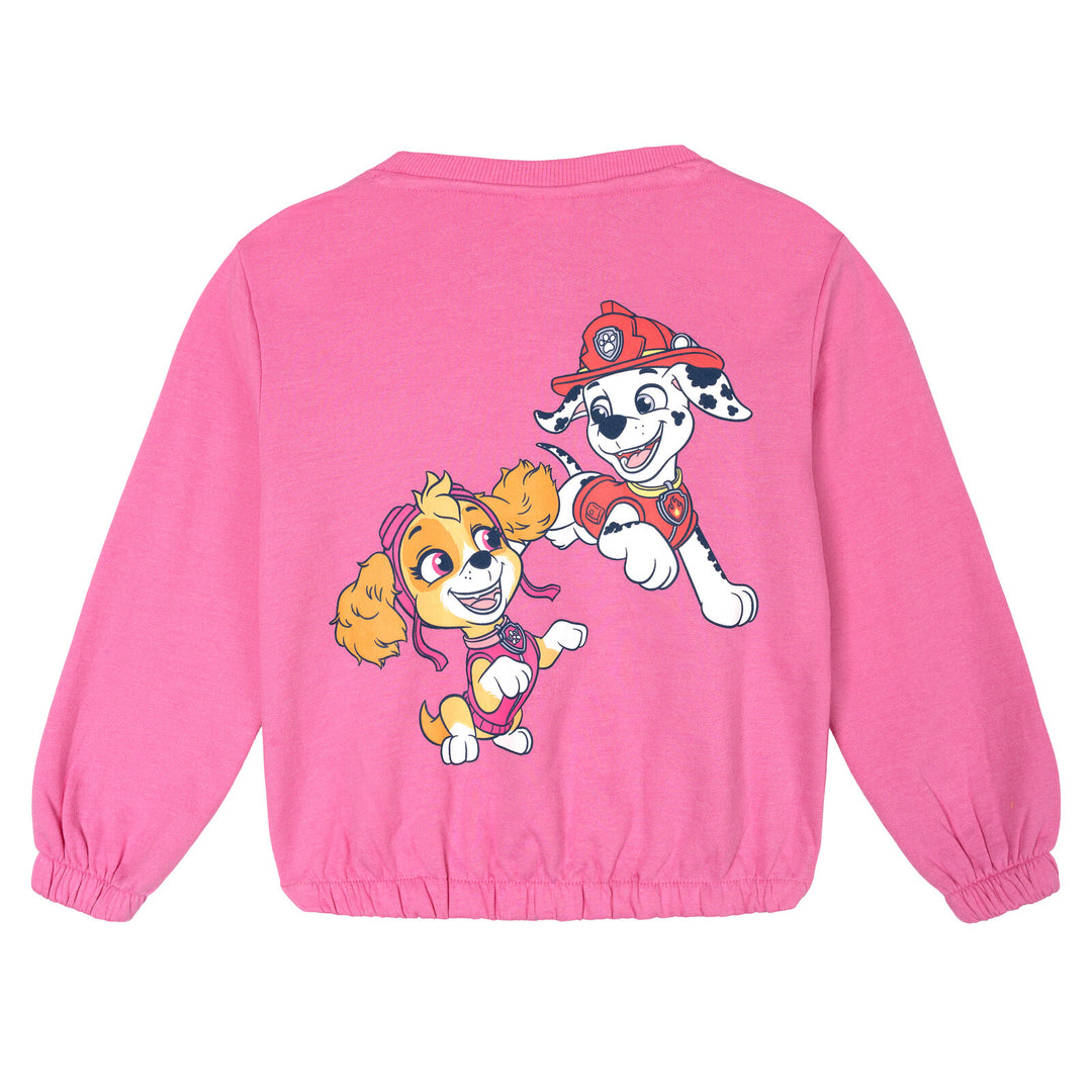 Paw Patrol Girls' Fleece 2-Piece Sweatshirt and Joggers Set Skye Marshall Pink