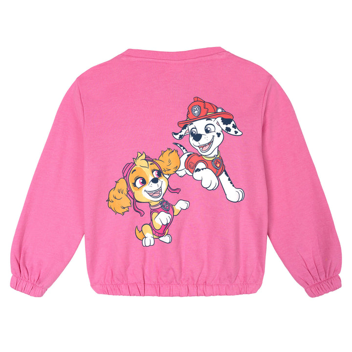 Paw Patrol Girls' Fleece 2-Piece Sweatshirt and Joggers Set Skye Marshall Pink