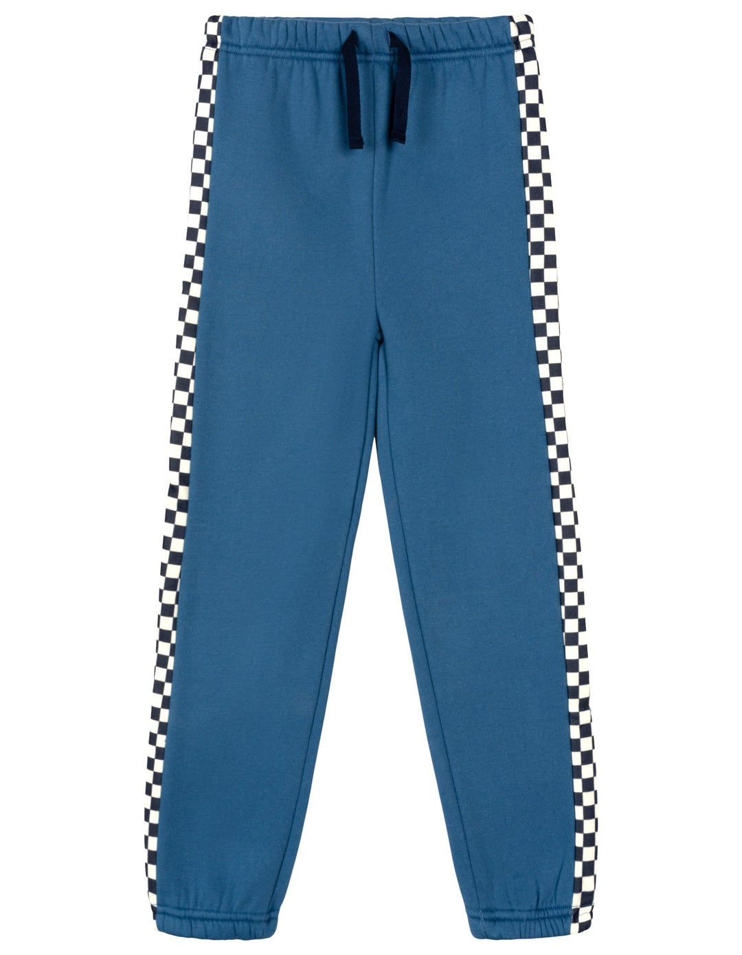 Monster Jam Boys' Fleece 2-Piece Sweatshirt and Pants Set Checkered Blue