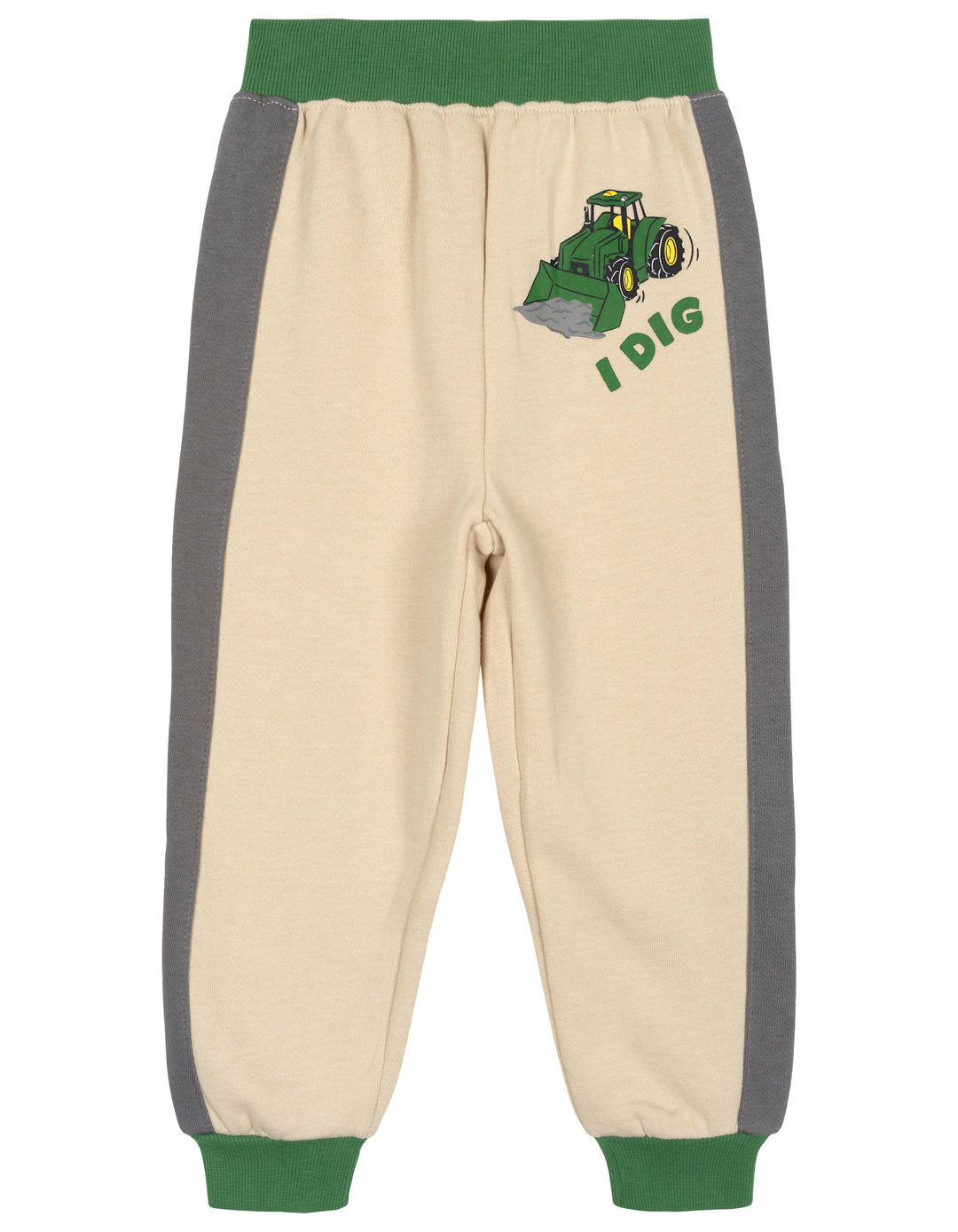 John Deere Boys' 2-Piece Fleece Hoodie and Pants Set Khaki Green