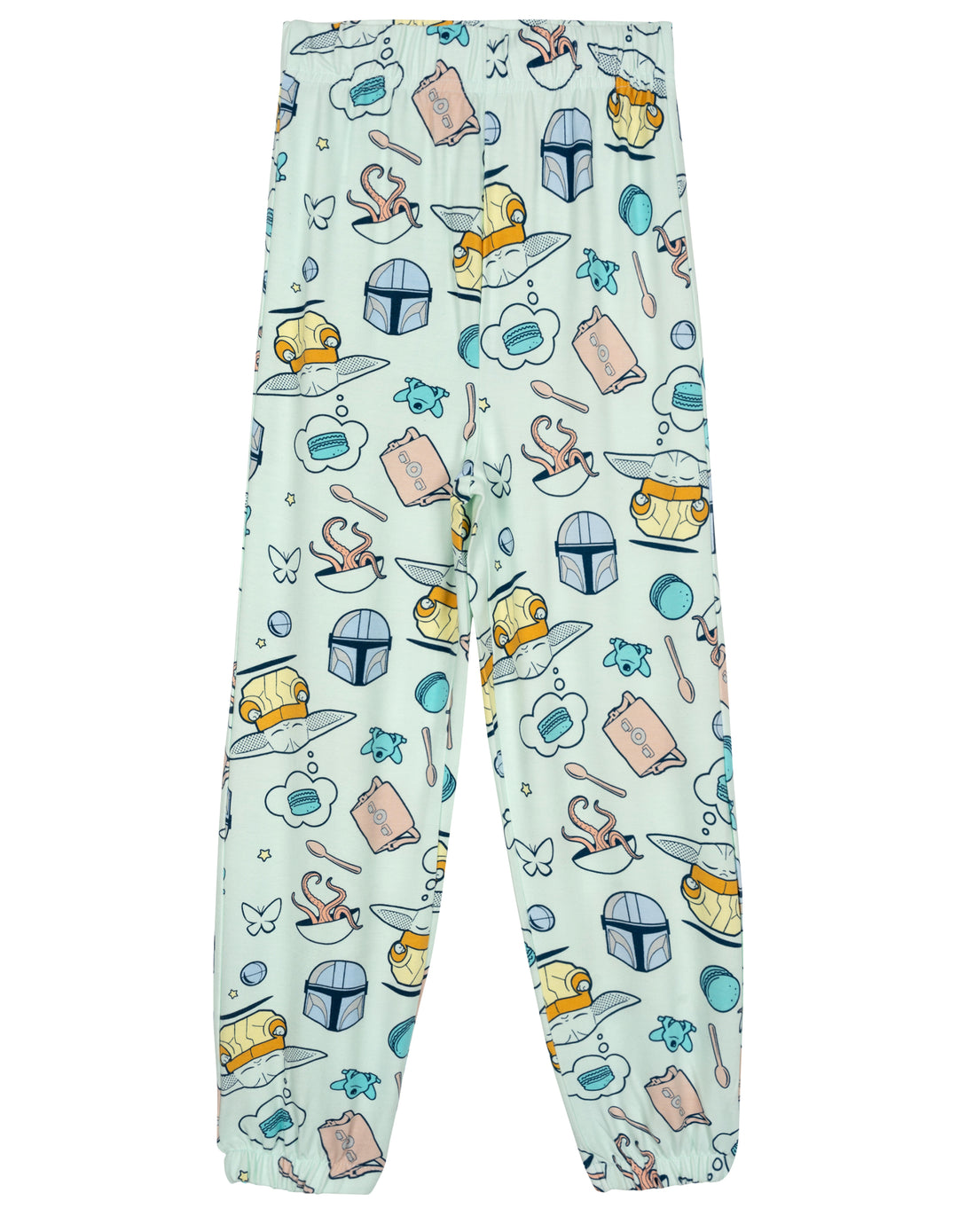 Star Wars Girls' Loungewear 2-Piece Sweatshirt and Pants Set Light Mint Grogu