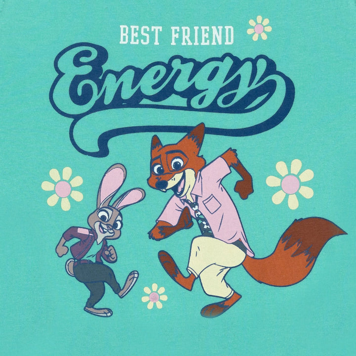 Zootopia Girls' Athletic Jersey Dress Aqua Judy Nick