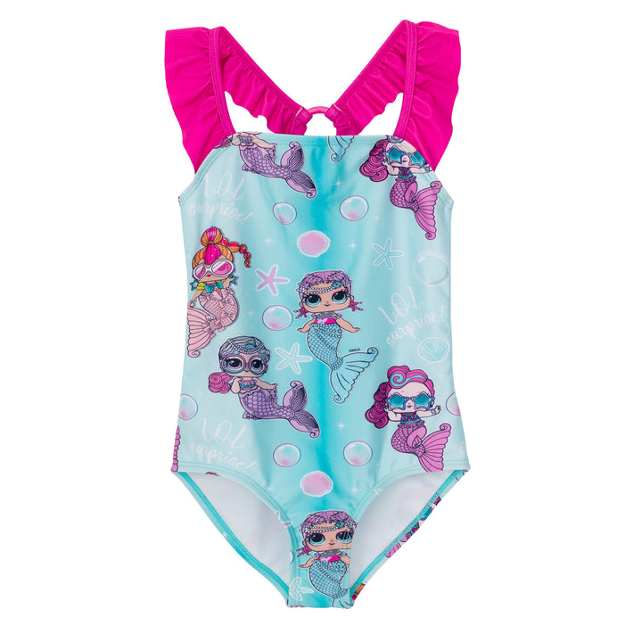 L.O.L. Surprise! Girls' One Piece Swimwear Aqua Ombre