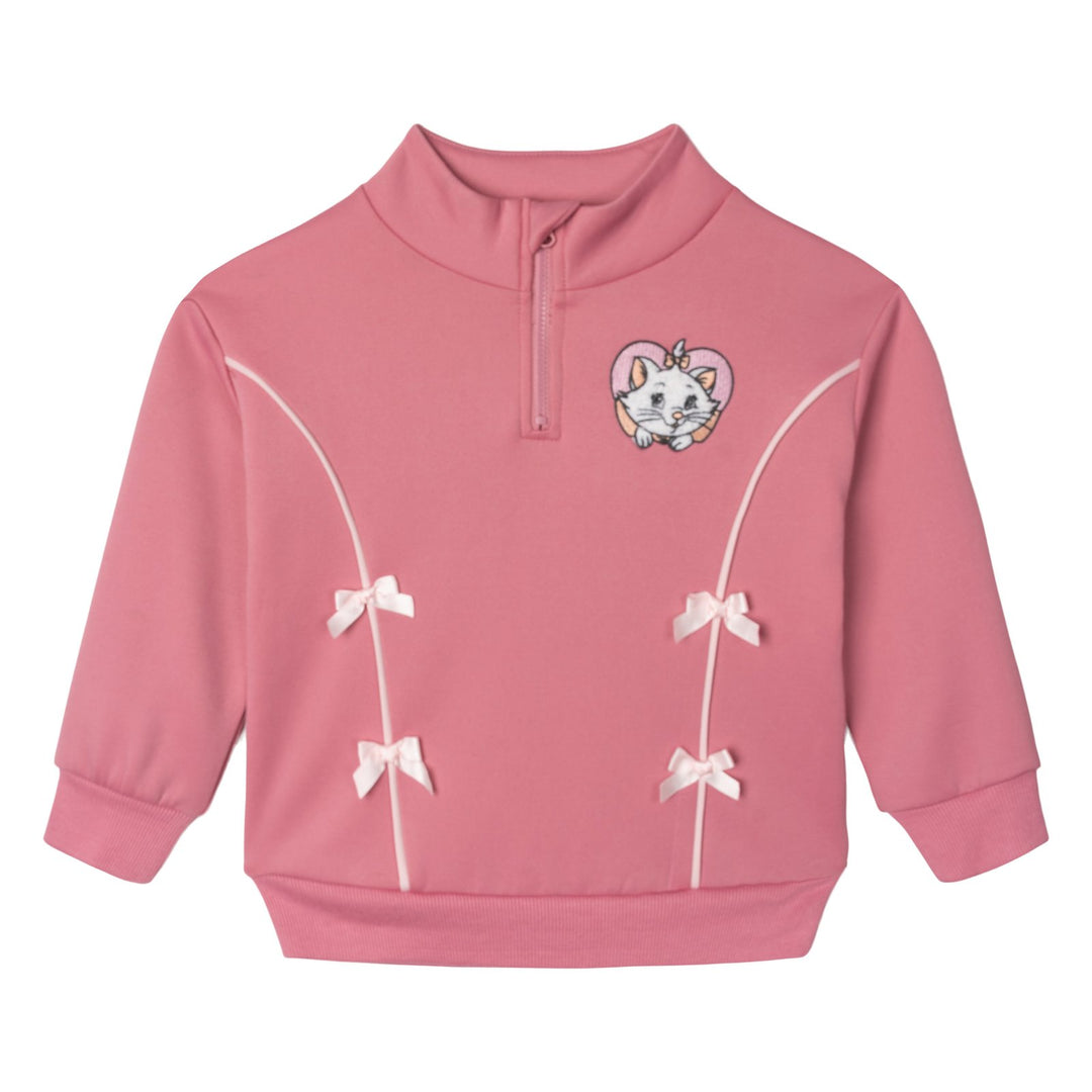 Disney The Aristocats Marie Quarter-Zip Sweatshirt and Wide-Leg Pants Set Rose