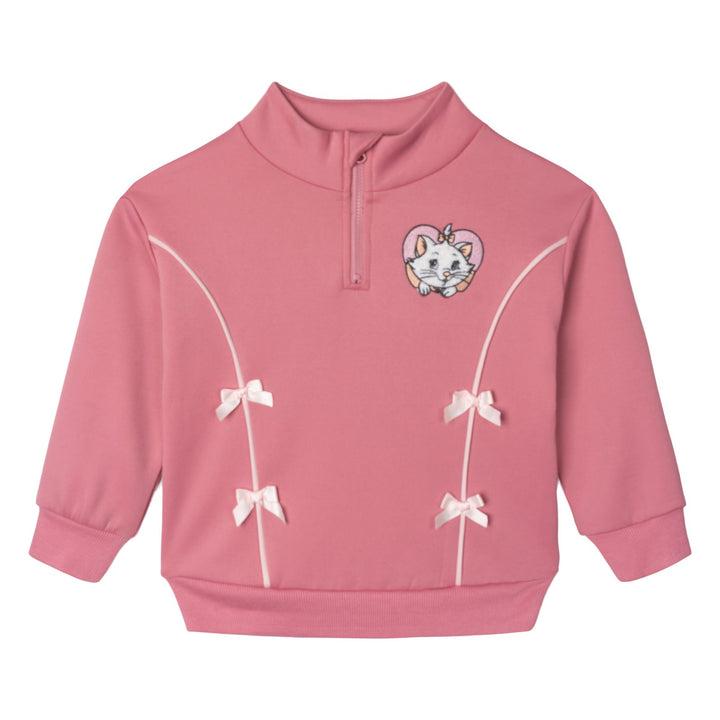 Disney The Aristocats Marie Quarter-Zip Sweatshirt and Wide-Leg Pants Set Rose
