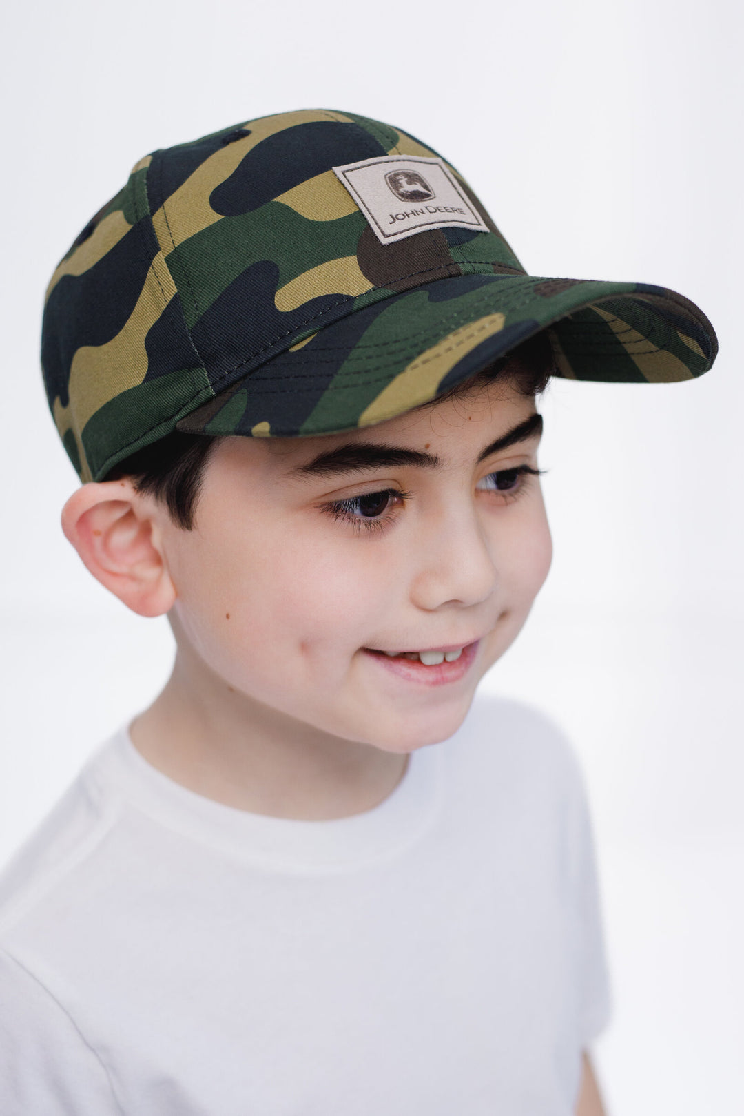 John Deere Youth Boys' Strapback Baseball Cap Hunter Camo