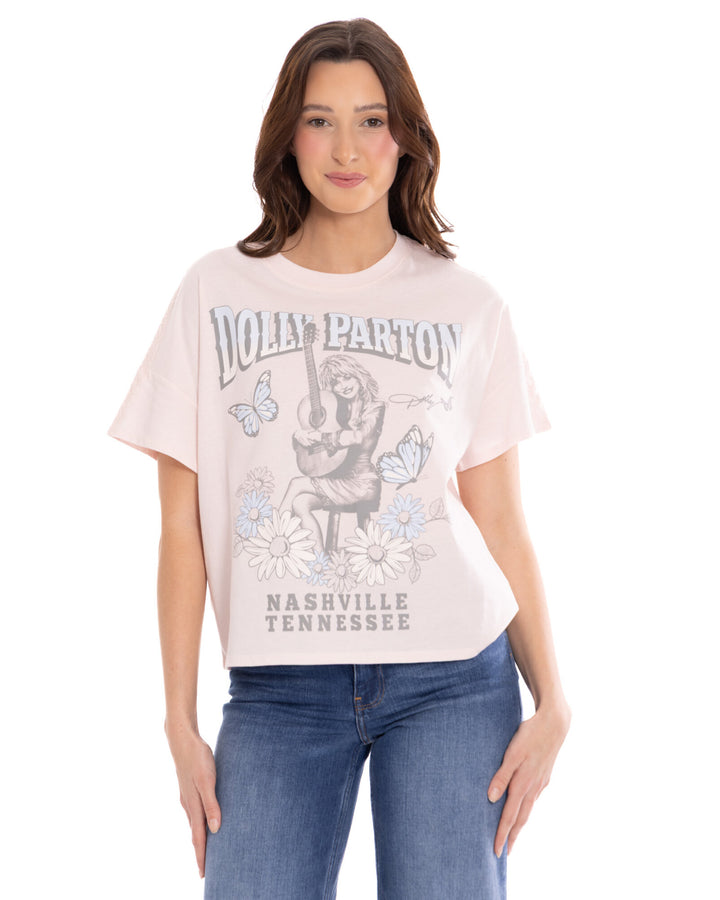 Dolly Parton Women's Short Sleeve T-Shirt Light Pink