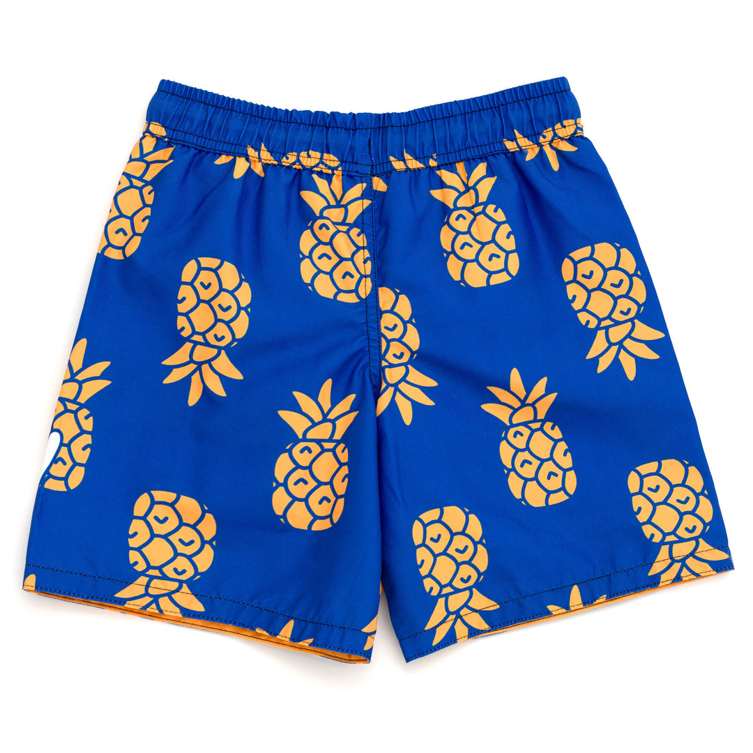 Bluey Boys' Swimwear Swim Trunks Pineapple Royal Blue