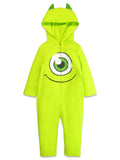 Monsters Inc. Matching Family Cosplay Hooded One Piece Mike Lime Green