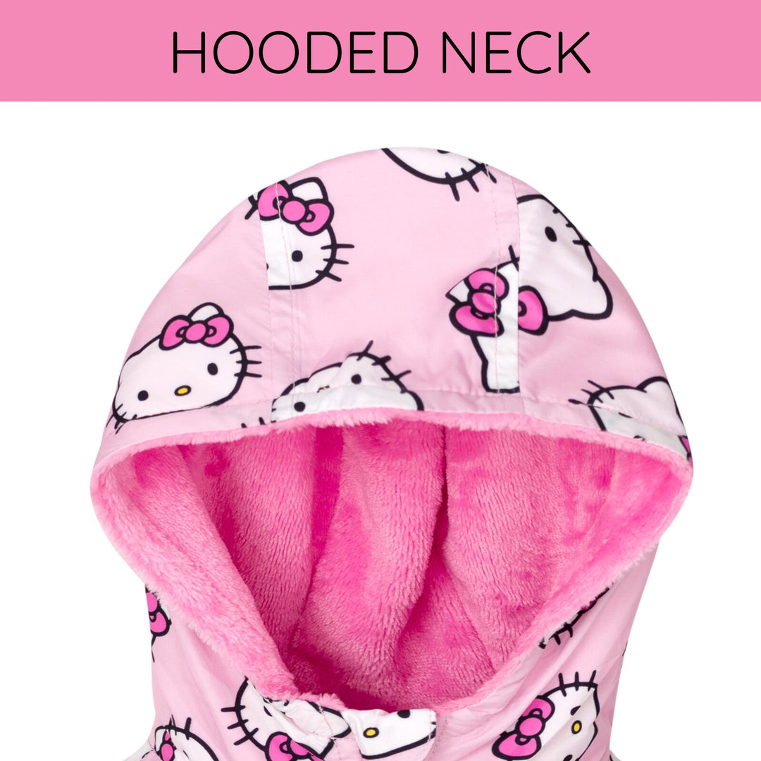 Hello Kitty Girls' Hooded Rain Jacket Pink