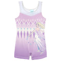 Frozen Queen Elsa Gymnastics Leotard Sleeveless Romper