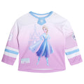 Frozen Queen Elsa Mesh Hockey Jersey Long Sleeve T-Shirt