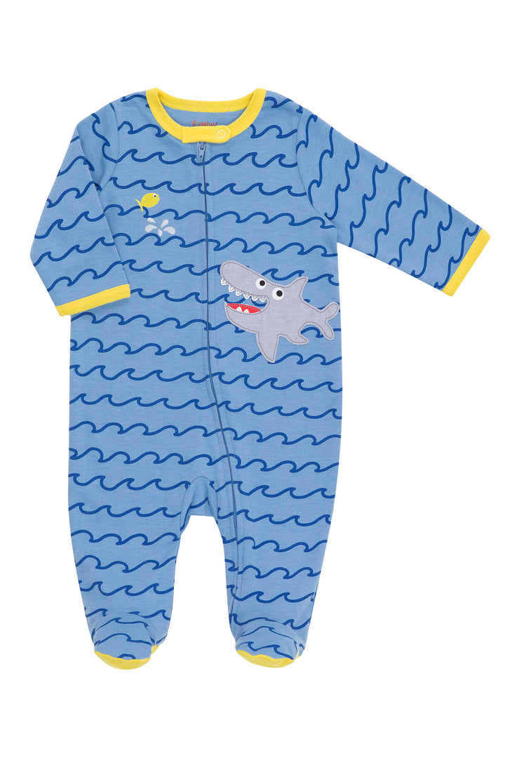 Funstuff Funstuff Animals Paquete de 3 overoles de manga larga con cremallera Sleep N' Play