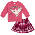 Harry Potter Hedwig Fleece Sweatshirt and Pleated Skirt