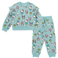 Hello Kitty Girls Fleece Pullover Sweatshirt and Jogger Pants Outfit Set Toddler to Big Kid