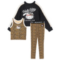 Hello Kitty Scuba Drop Shoulder Sweatshirt, Tank Top and High Waisted Leggings 3 Piece Athletic Outfit Set