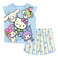Hello Kitty T-Shirt and French Terry Dolphin Shorts Outfit Set