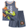 Hot Wheels Mesh Jersey Athletic Tank Top and Basketball Shorts Outfit Set