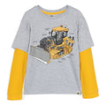 John Deere Construction 2fer Waffle Knit Long Sleeve T-Shirt Toddler to Little Kid