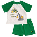 John Deere French Terry T-Shirt and Shorts Outfit Set